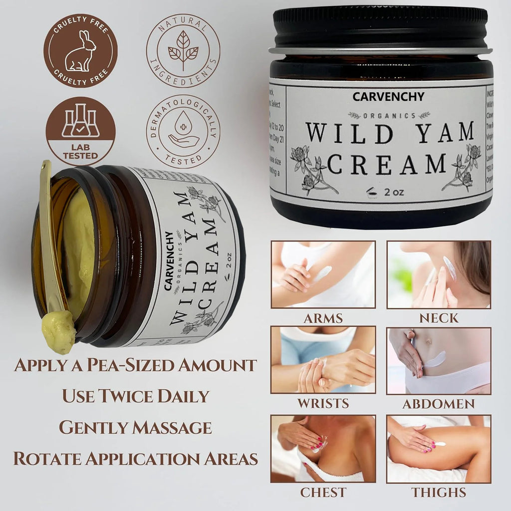 Wild Yam Root Face Cream – Hydrating, Firming & Brightening