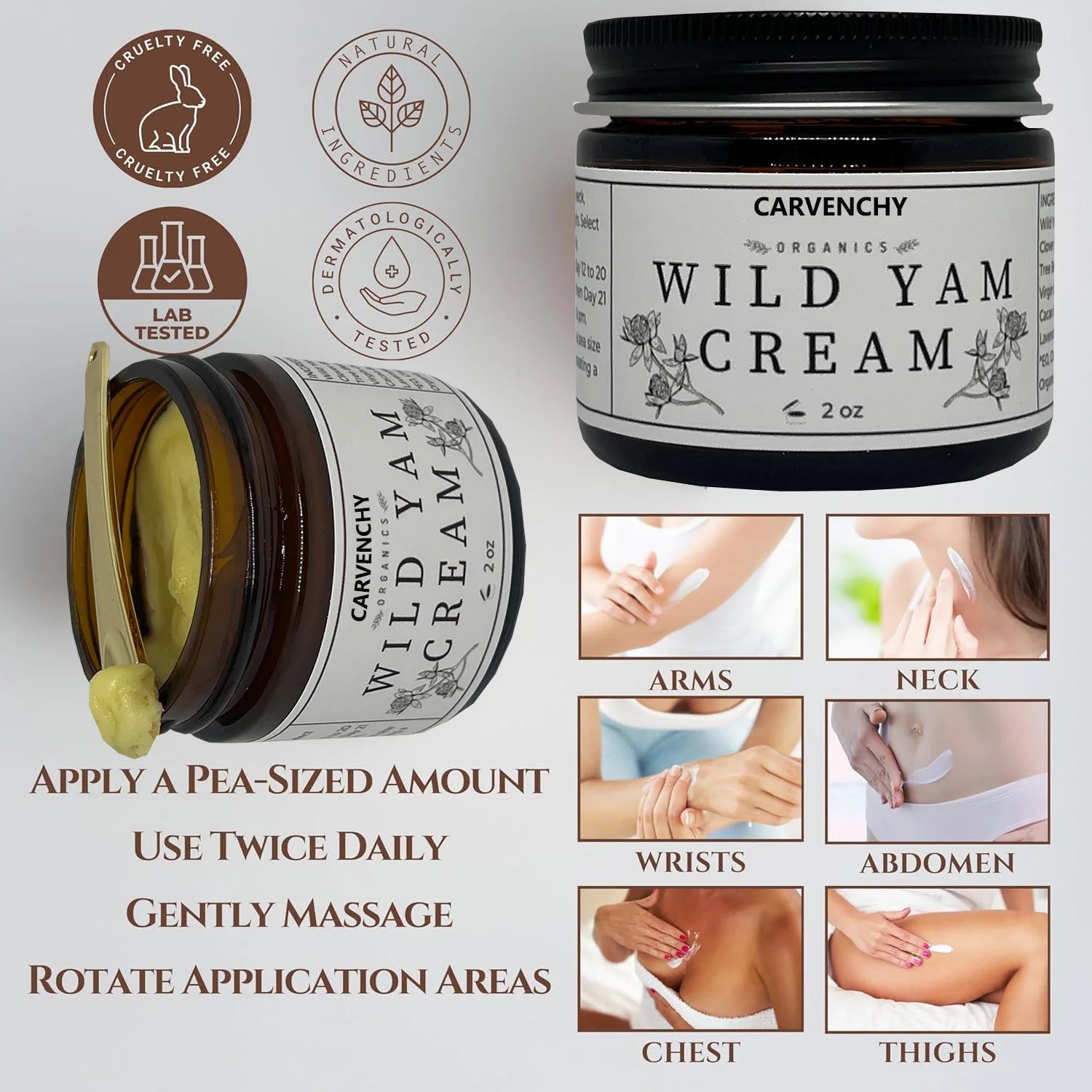 Wild Yam Root Face Cream – Hydrating, Firming & Brightening