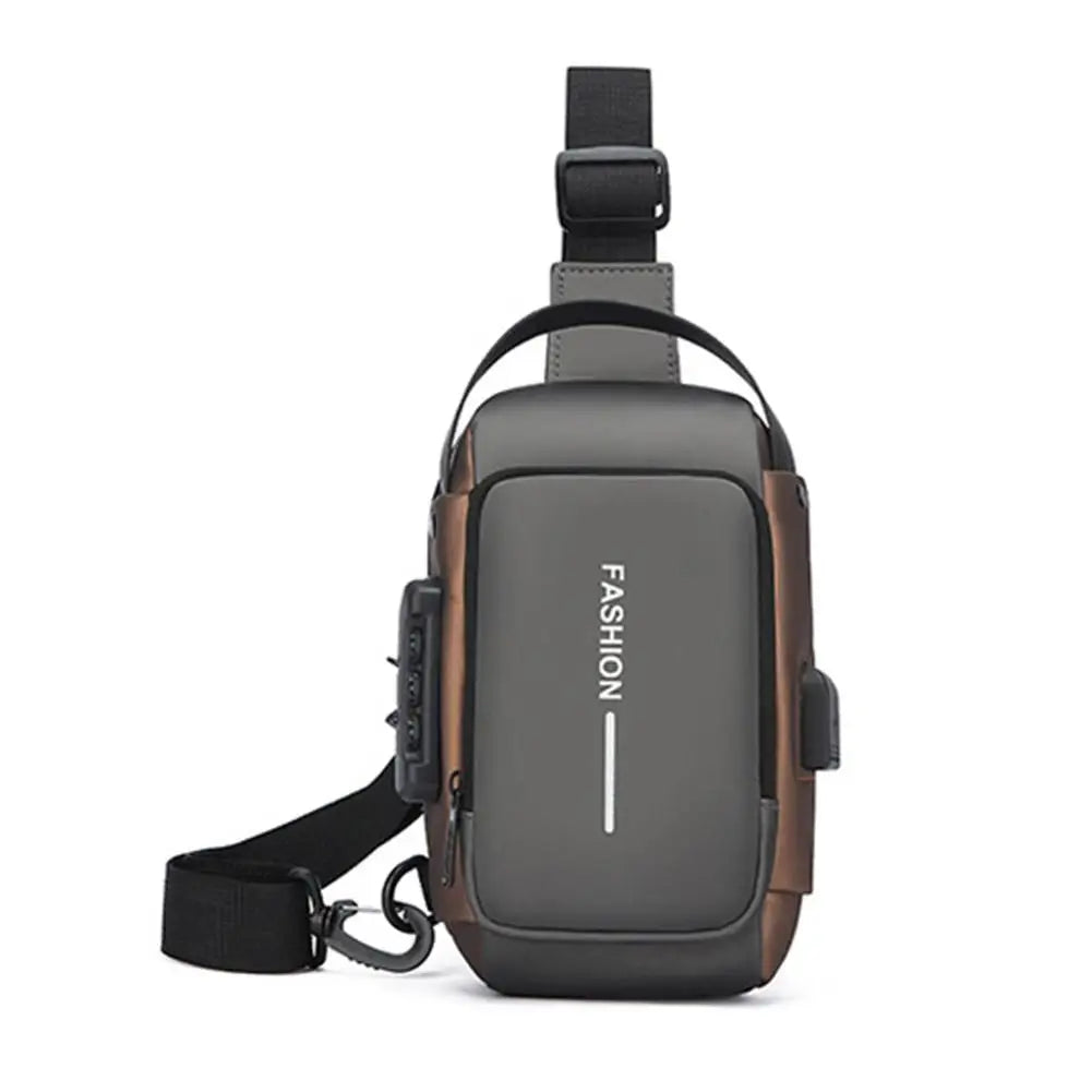 2025New Multifunction Anti-theft USB Shoulder Crossbody Bag Travel Sling Pack Messenger Pack Chest Bag Male Luxury Brand Men Oasis Select B
