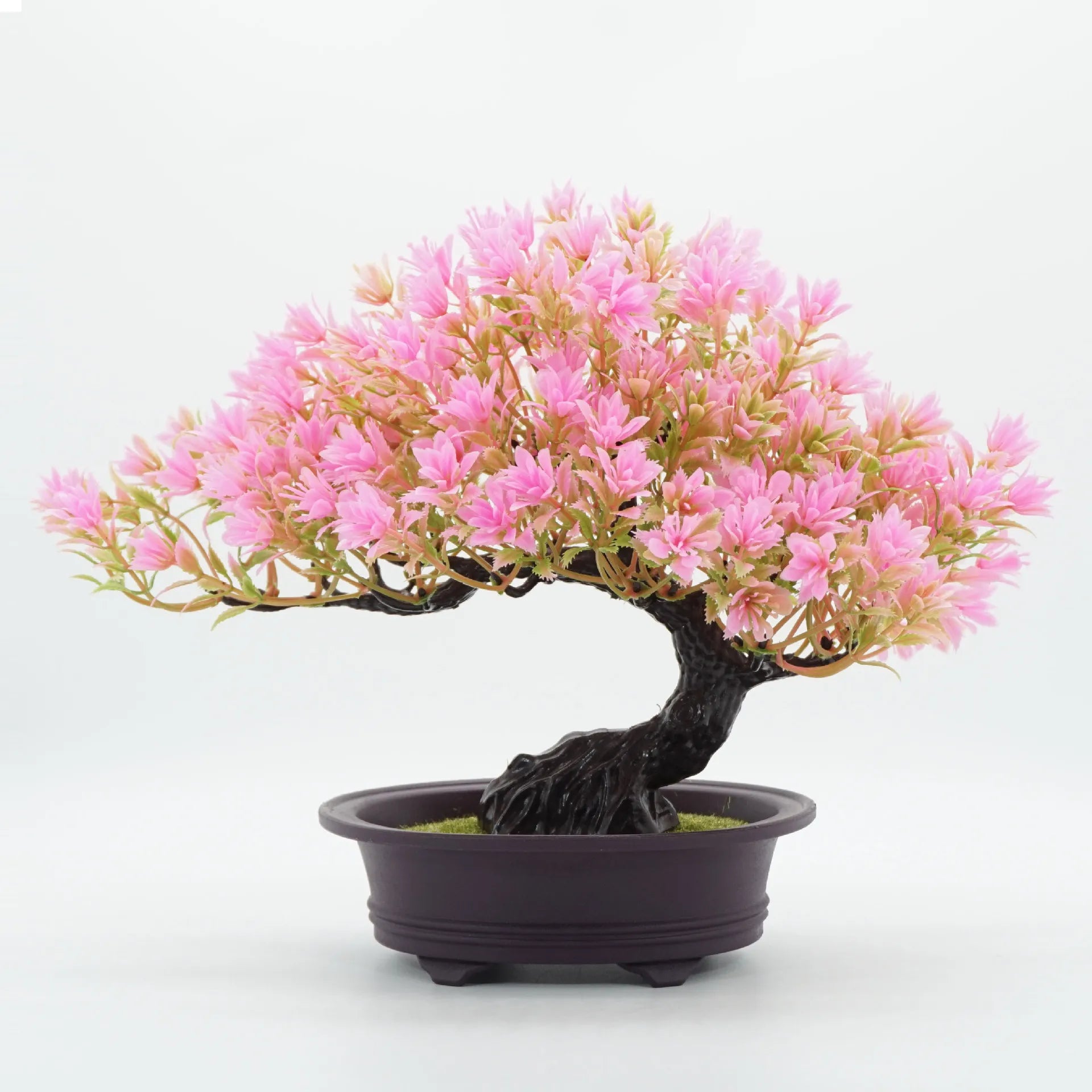 Creative simulation welcome pine potting room Zen green plant bonsai decoration fake flower decoration Oasis Select Pink 24cm x 32cm