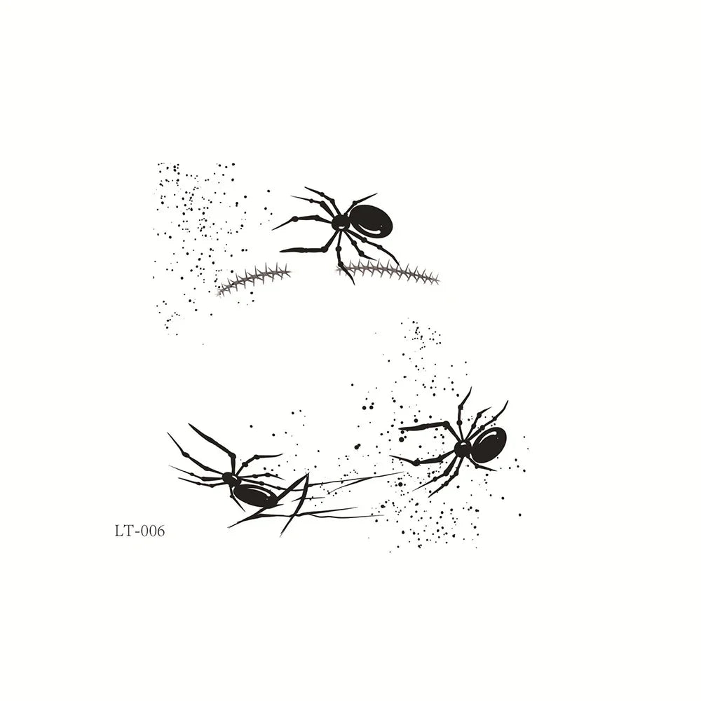 Halloween Transfer Tattoos Face Decoration Party Funny Stickers Suitable For Temporary Makeup Embellishment Party Dress Up Oasis Select 06
