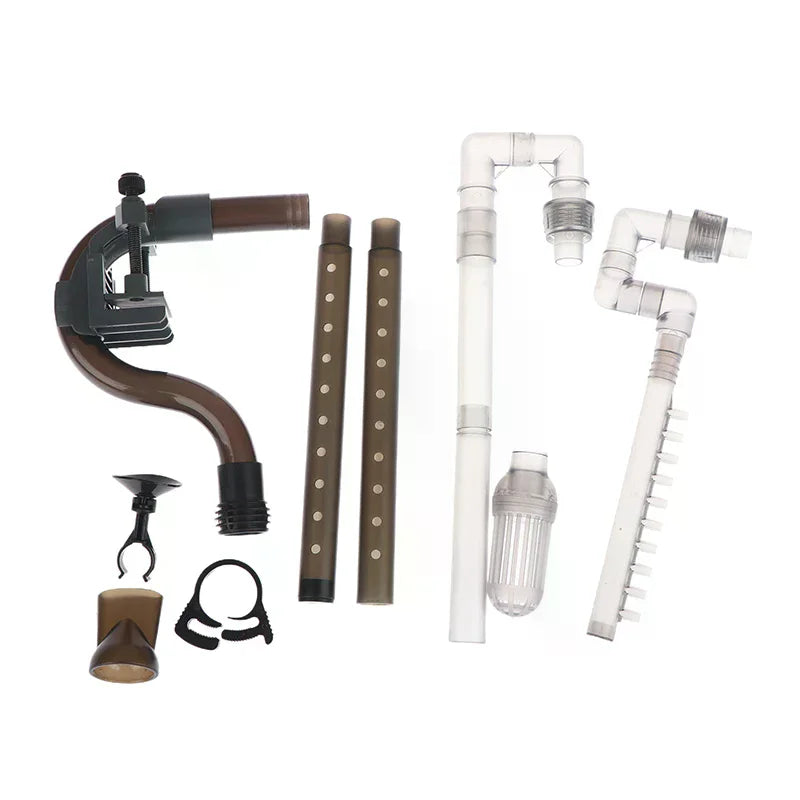 Aquarium Canister Filter Kit, External Fish Tank Filtration System, Inlet Outlet Tube, Rain Spray Bar, Outflow Pipe Complete Set Oasis Select