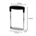 Stainless Steel Potato Pusher Pressed Potato Masher Ricer Puree Fruit Juice Maker Smooth Mashed Potatoes Crusher Kitchen Gadget Oasis Select Silver