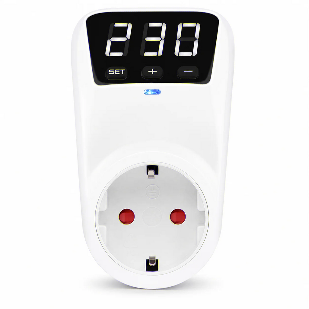 16A 230V EU Standard Automatic Adjustable Voltage Safeguard Socket with Surge Protection for Home Devices Oasis Select
