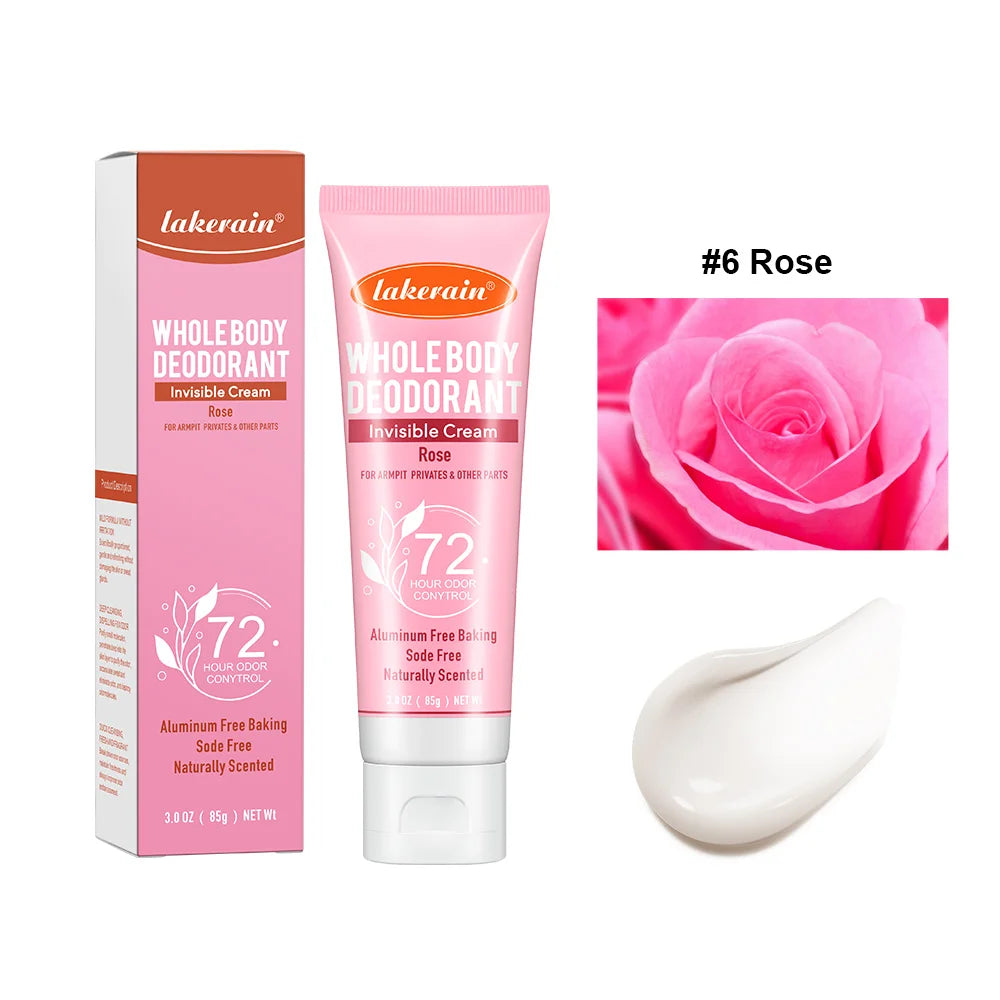 Lakerain Whole Body Deodorant Cream – 72Hr Fruity Fresh 85g