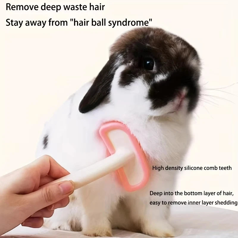 1Pc Detachable Rabbit Massage Hair Removal Comb For Rabbit,Chinchilla,Cat And Groundhog,Hair Grooming Supplies Pet Brush Oasis Select