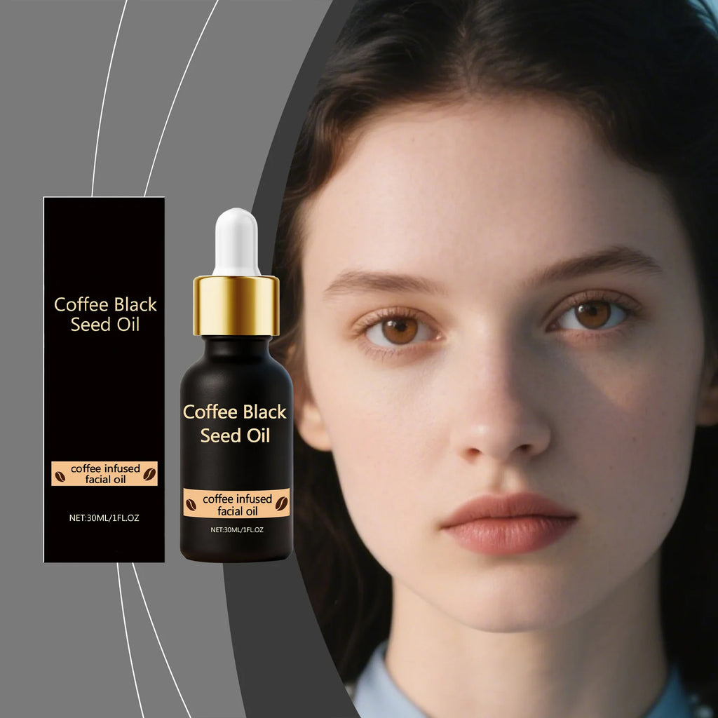 Coffee Black Seed Moisturizing Essential Oil Improve Drying Increases Skin Elasticity Barriers Repair Facial Nourishing Serum Oasis Select