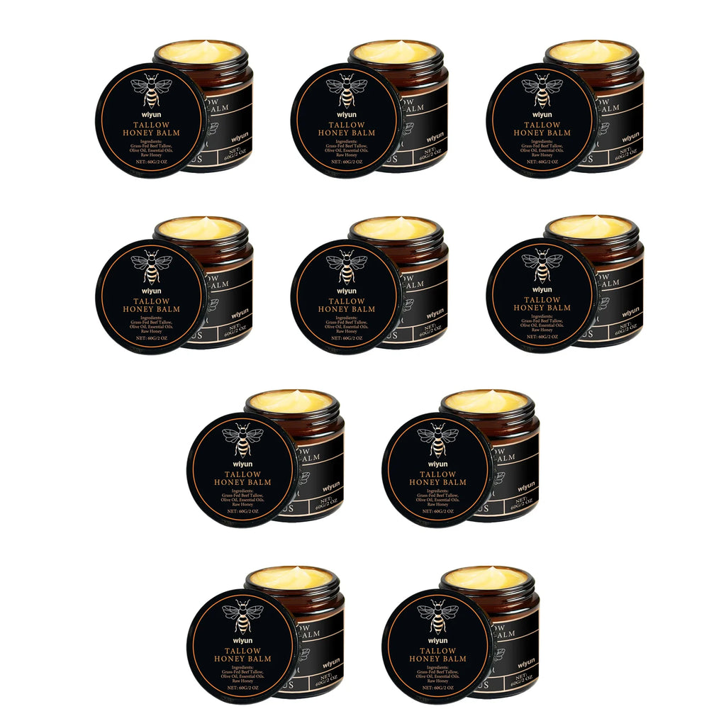 Organic Grass-Fed Beef Tallow Balm with Raw Honey Moisturizer Tallow Moisturizing Balm Oasis Select 600g