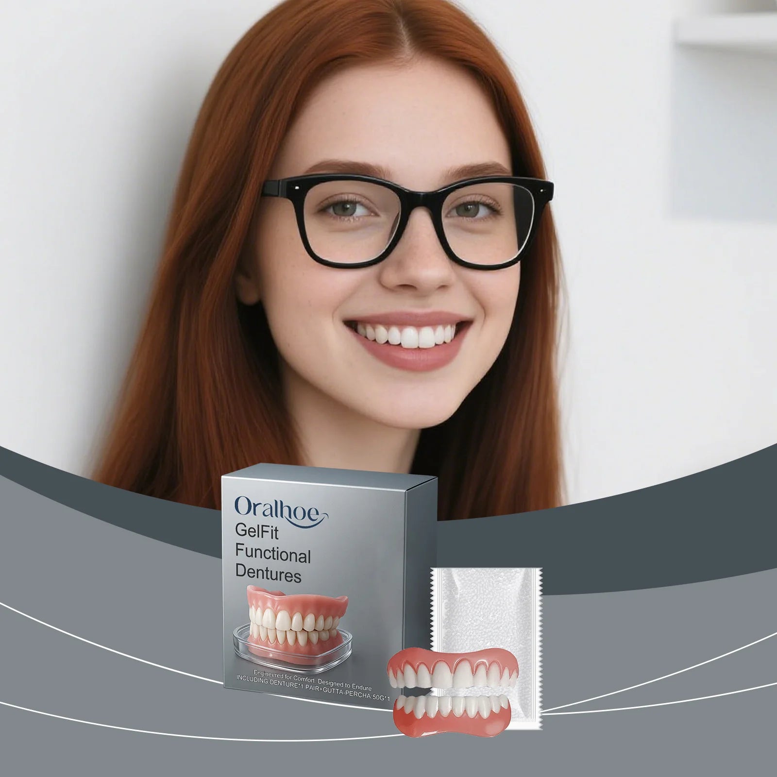 Denture Decoration Set – Covers Teeth Gaps & Boosts Smile