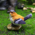Crafts Dollhouse Little Birds Animal Model Succulent Plant Home Decor Fairy Garden Decor Micro Landscape Miniature Figurines Oasis Select L-Orange Bird