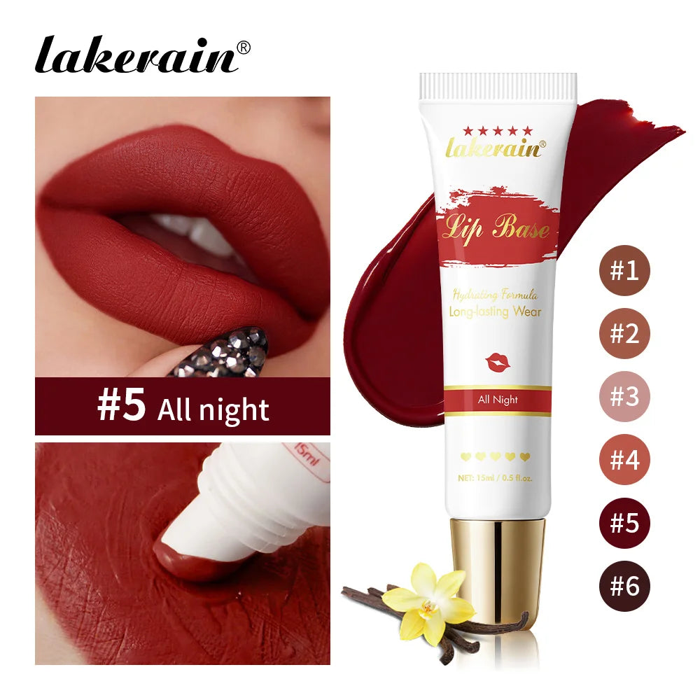 Lakerain Lip Base Cream Moisturizing Highly Pigmented Long-lasting Hydrating Matte Finish Smudge-proof 2 in 1 Lip & Cheek Cream Oasis Select