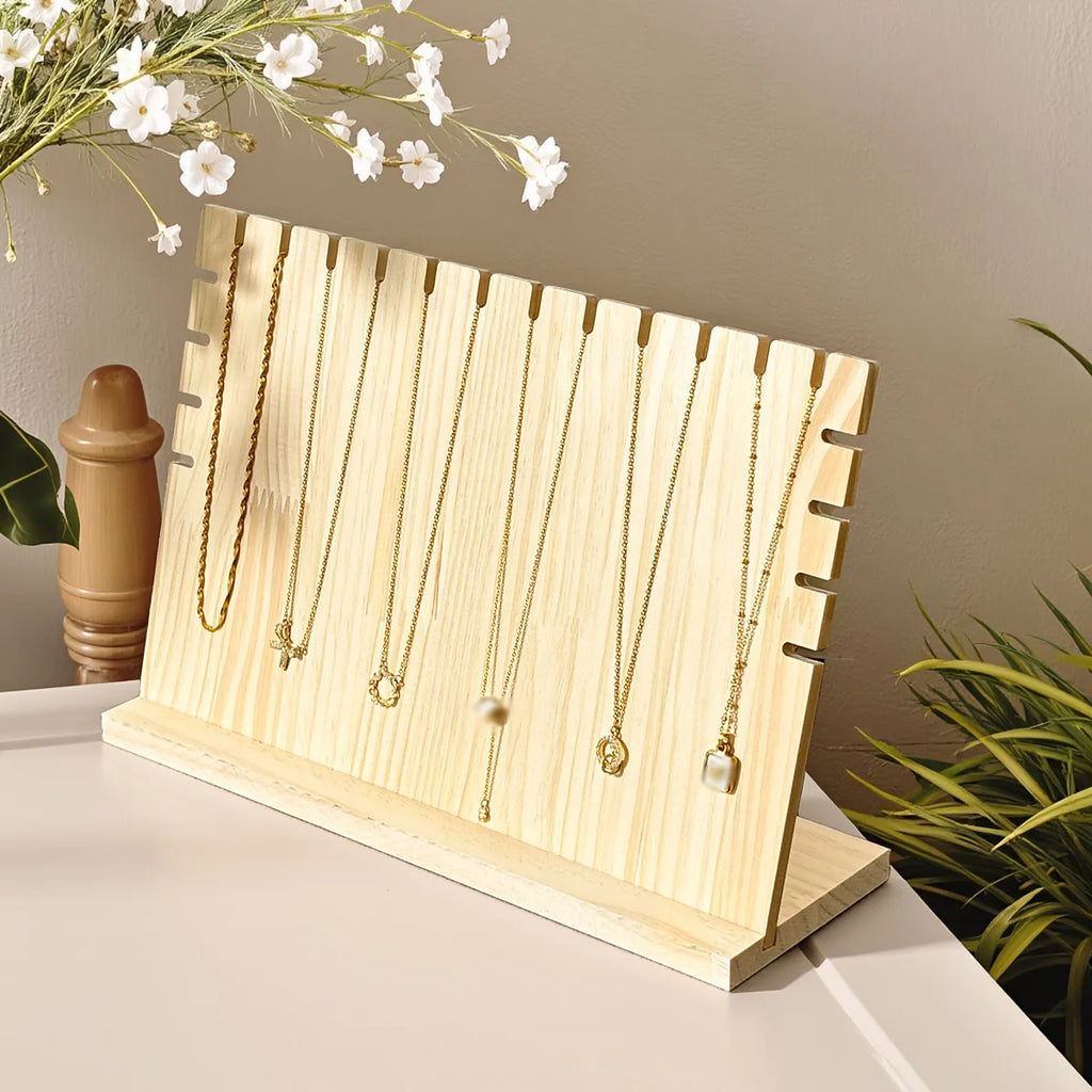 1pc Wooden necklace display rack, independent jewelry storage rack, bracelet and pendant holder, jewelry rack Oasis Select