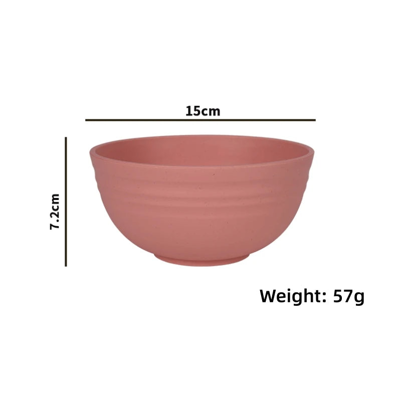 6pcs Unbreakable Cereal Bowl Set - 24oz PP Plastic Bowls for Soup/Rice/Cereal/Salad - Lightweight Tableware for Home, Camping Oasis Select