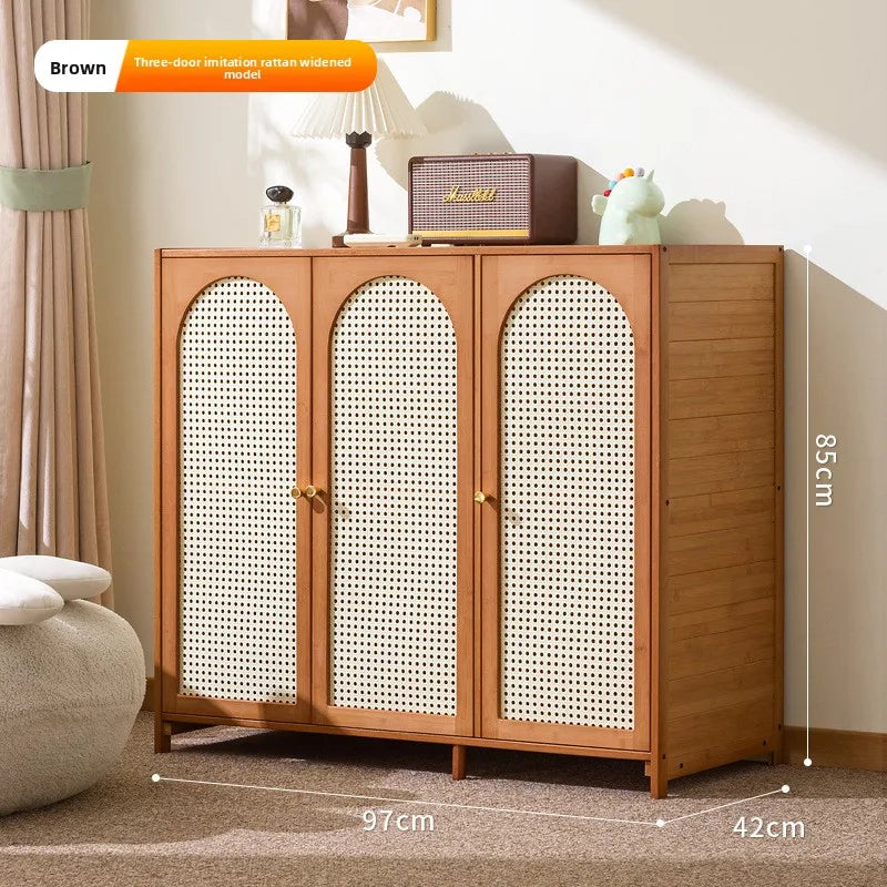 French side cabinets rattan lockers household dining room tea cabinet lockers kitchen storage cabinets side cabinets Oasis Select Deepened three doors