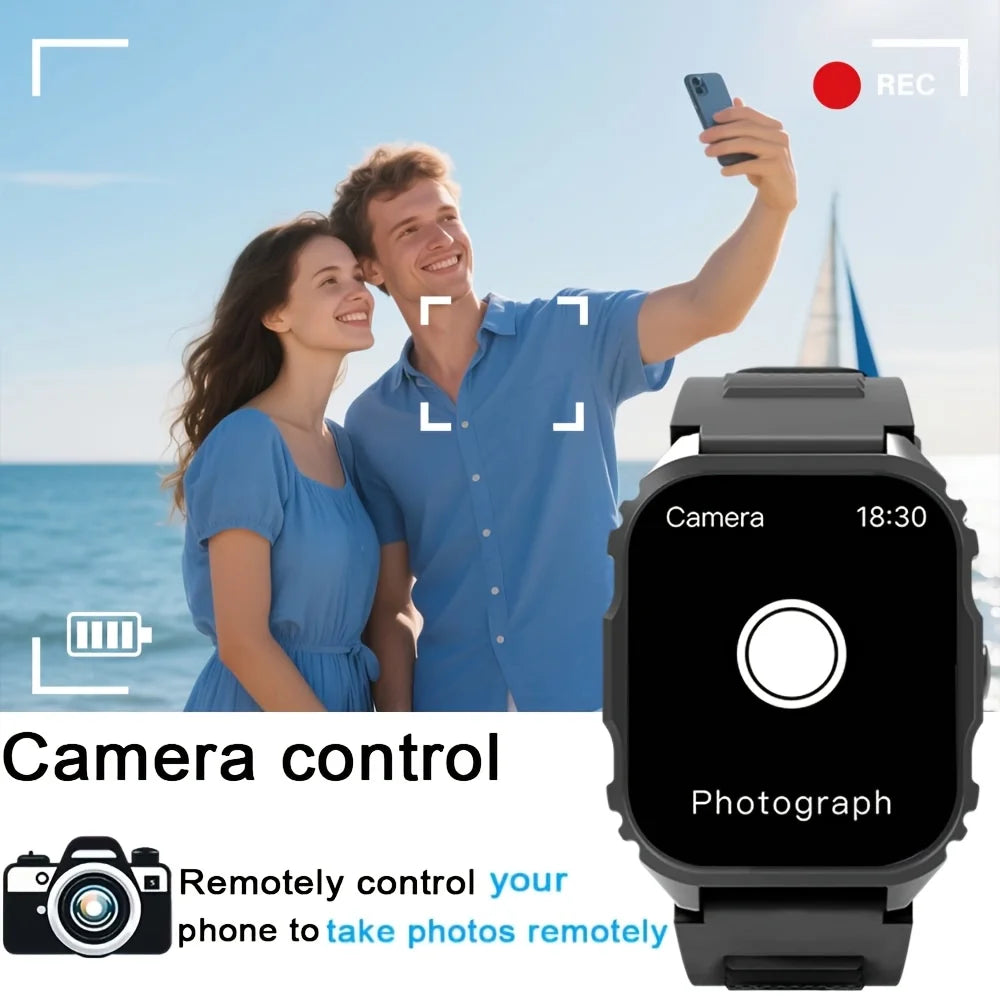 ERUN Smart Watch 1.84" Screen – Sports, Calls, Music & Alexa