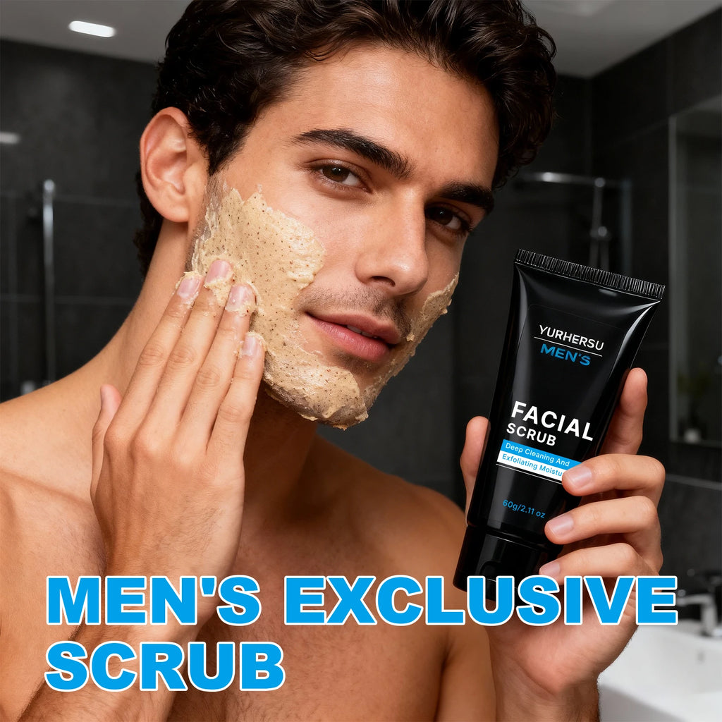 YURHERSU Men's Oil Control Exfoliating Face Scrub 60g Men's Face Scrub Oasis Select