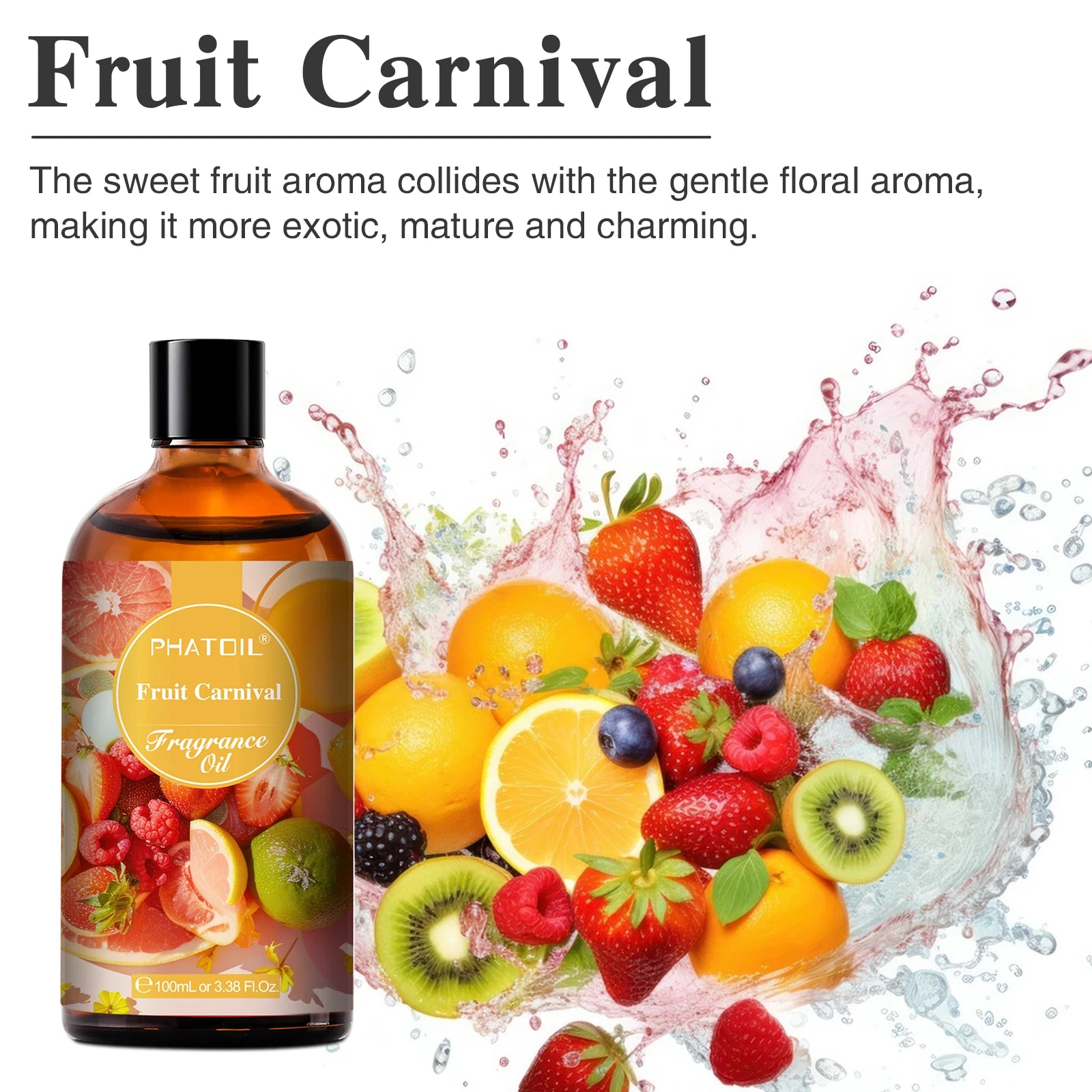 PHATOIL 100ml Fragrance Oil with Dropper | 15 Scents for DIY