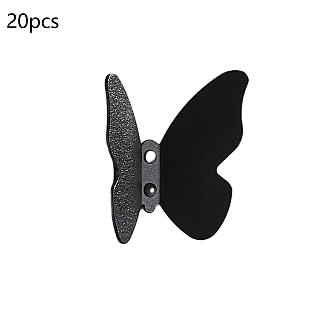 Butterfly Frosted Aluminum Wall Hook – Decorative Storage Hook