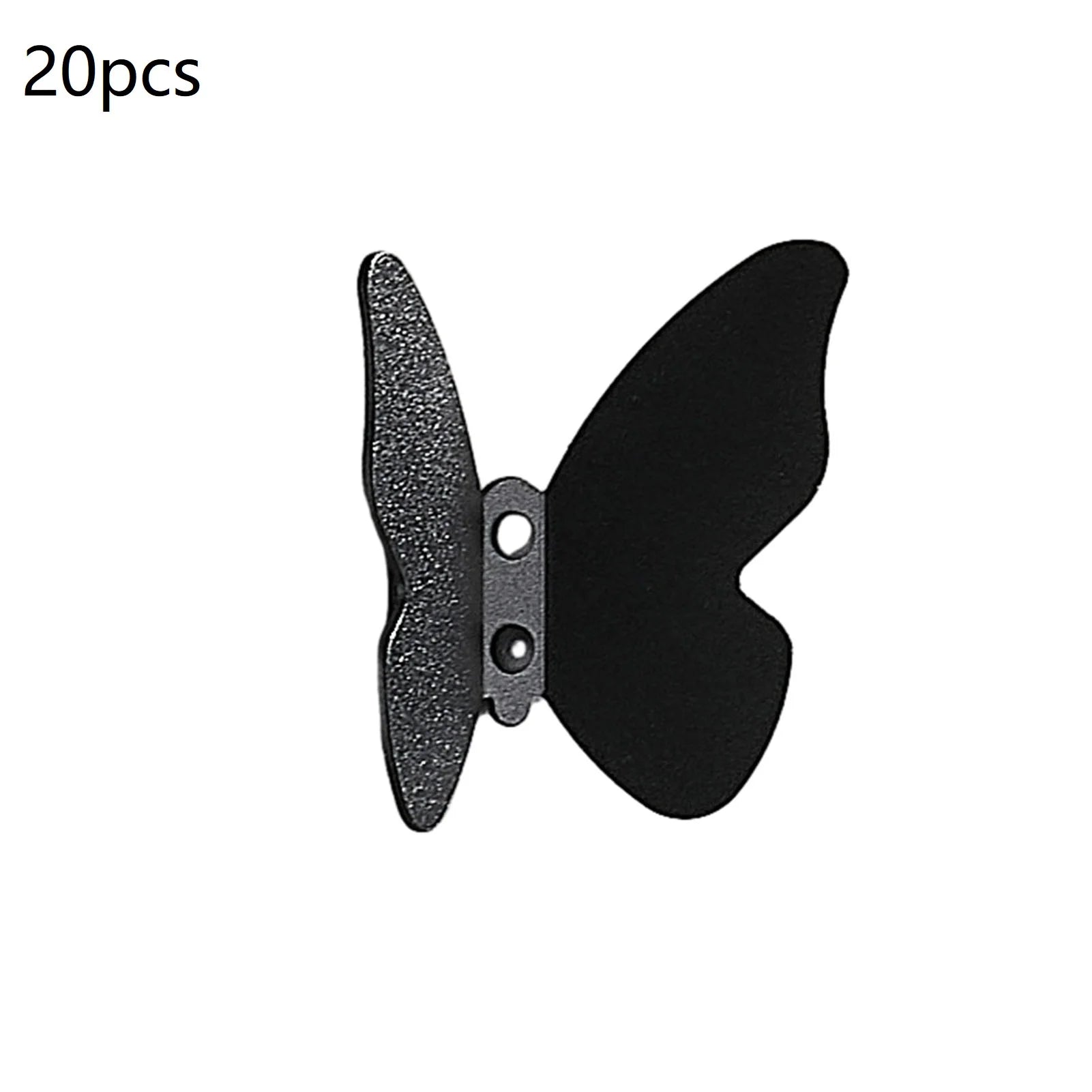 Butterfly Frosted Aluminum Wall Hook – Decorative Storage Hook
