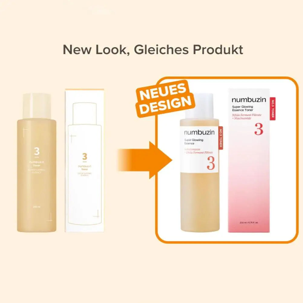 Numbuzin Toner Bundle No.3 + & No.5+ Bifida Ferment/Niacinamide/Glutathione, Brightening Hydrating Gentle Facial Care Toners Oasis Select