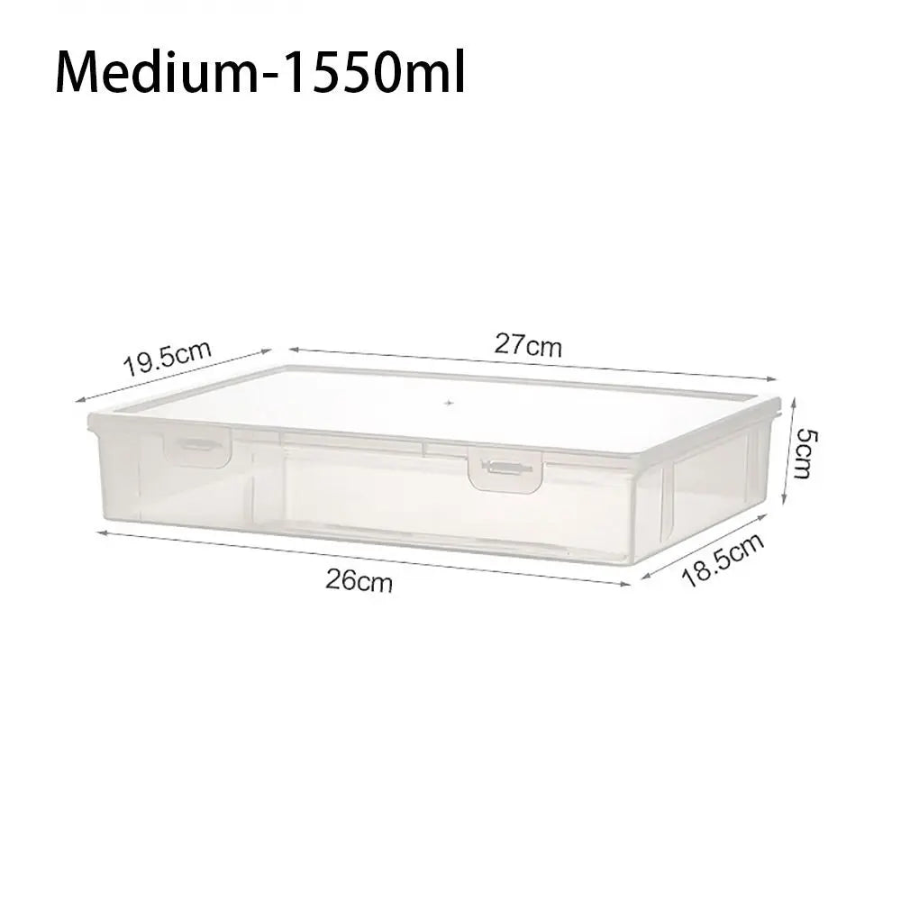 1Pcs School Home Office Supplies Document Storage Container Multifunctional Transparent A4 A5 File Organizer Plastic Oasis Select Medium