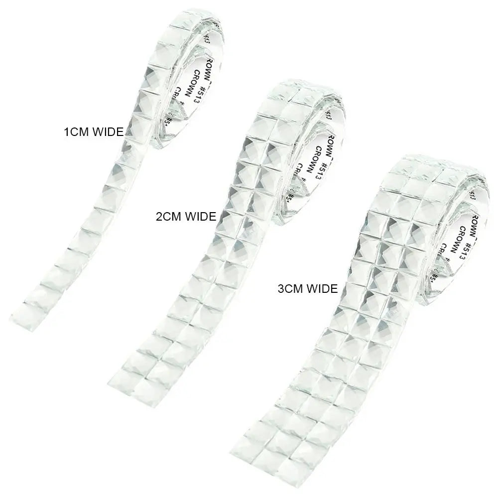 90cm Self-adhesive Crystal Diamond Glass Wall Sticker Mirror Mosaic Tiles Ball Party Home Decoration Oasis Select