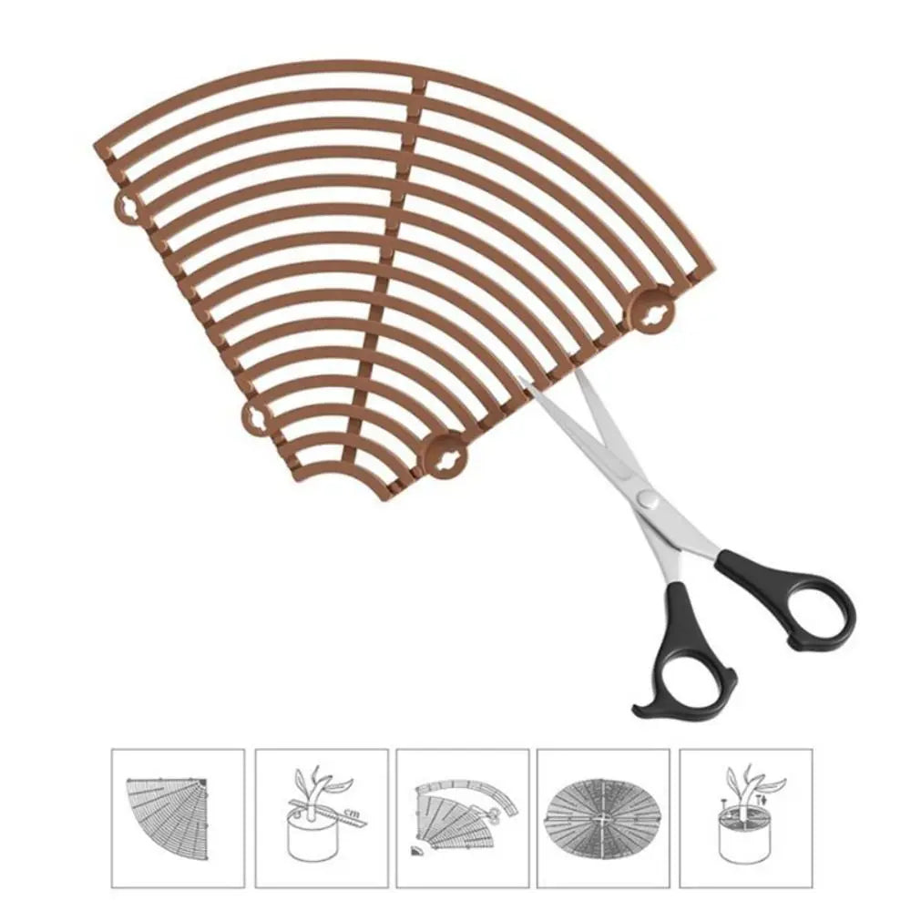 Cuttable Plant Pot Guards Rust-proof Round/Square Flower Pot Cover Multi-use Plastic Plant Protection Mesh Balcony Yard Oasis Select