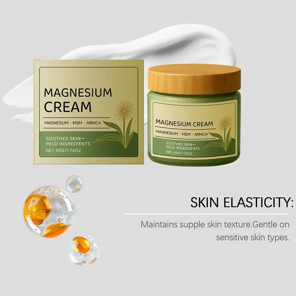 Daily Skin Softening Massage Cream With Magnesium Ingredients Alleviates Nerve Pressure Relaxs Muscles And Locks Skin Moisture Oasis Select