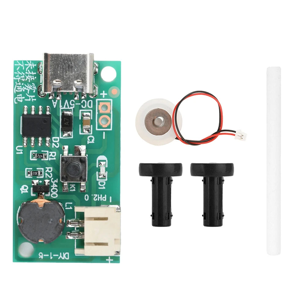 DC 5V Ultrasonic Atomization Maker Mist Atomizer 500MA DIY Humidifier Type-C Interface Electronic Component Kit Oasis Select Kit