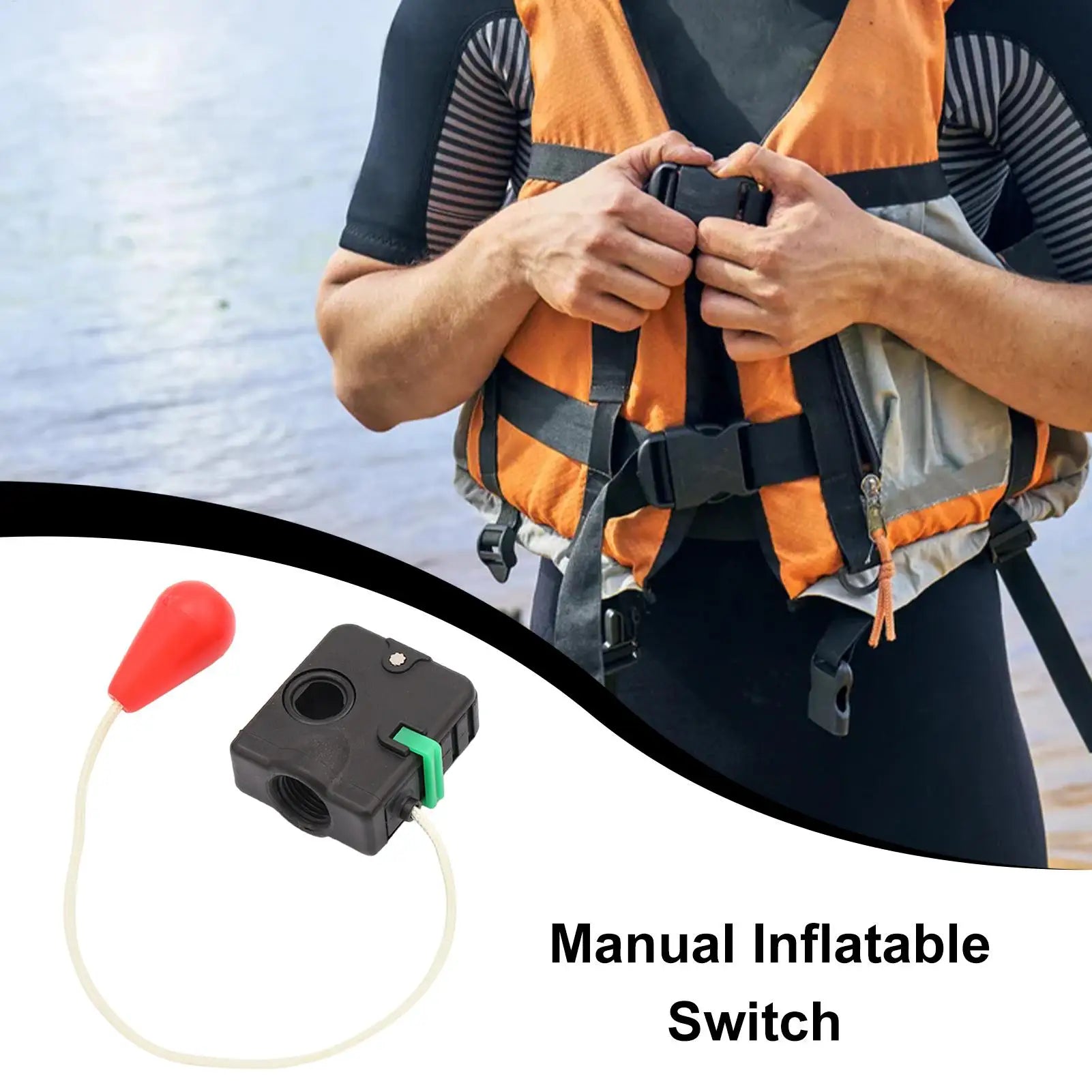 Inflatable Life Vest Automatic Inflator Device Life Jacket Inflation Supplies Inflatable Life Jacket Pump Safety Inflator Gadget Oasis Select