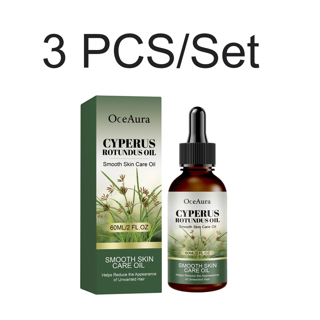 Cyperus Rotundus Oil Hair Removal Smoothing Moisturizing Body Care Reduce Unwanted Hair 60ml Reducing Body Hair Painless After Oasis Select 3 PCS