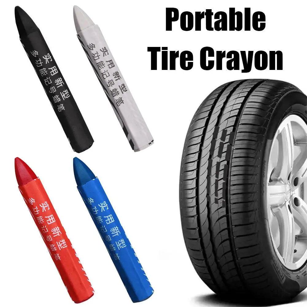 Portable Crayon Marker For Tire Waterproof Oil Resistant Marker Lightweight Crayon Marker Motorcycle Electric Vehicle Fade Oasis Select