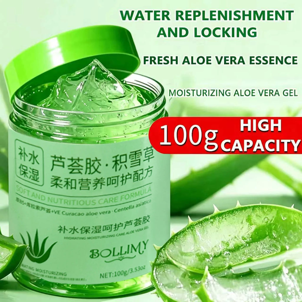 Aloe Vera Centella Asiatica Gel, Facial Care, Refreshing Aloe Vera Gel, Rich in Aloe Vera Ingredients, Hydrates and Firm Oasis Select 100G