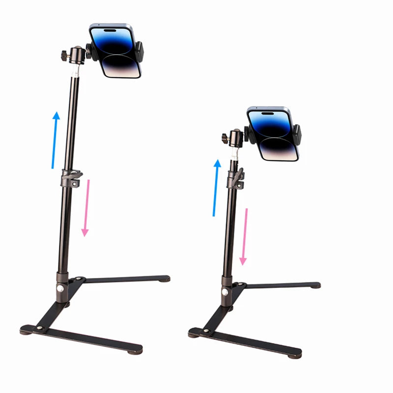 VeFly Foldable Desktop Overhead Tripod Stand with Phone Holder