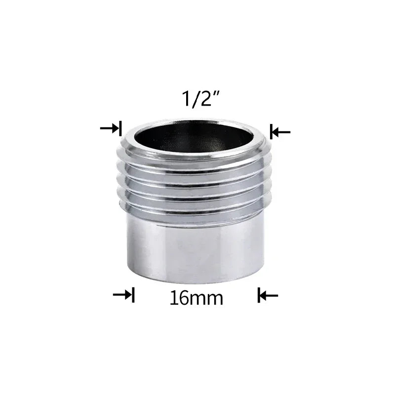 Water Faucet Coupler 1/2 To M16 M18 M20 M22 M24 M28 M32 Thread Connector Conversion Tap Adapter Fitting Bubbler Kitchen Bathroom Oasis Select 16mm to 1I2