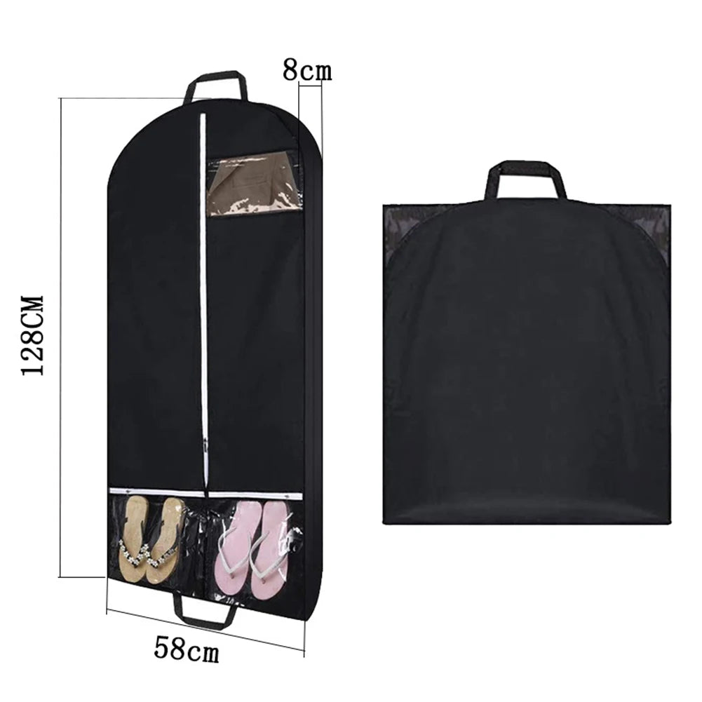50 Inch Suit Travel Bag with Transparent Pockets for Keeping Clothes Neat and Accessories Visible during Trips Oasis Select