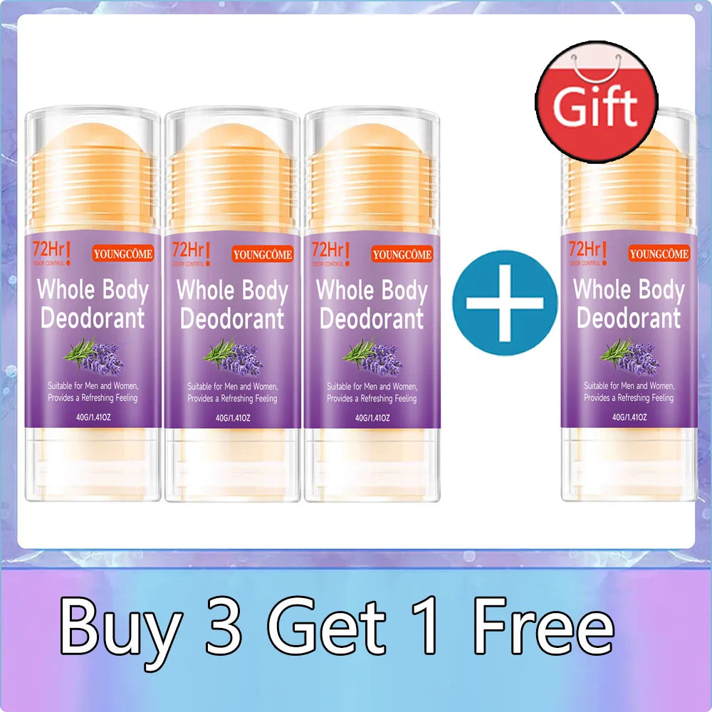 YOUNGCOME Honey Peach Whole Body Deodorant Stick | 72H Unisex