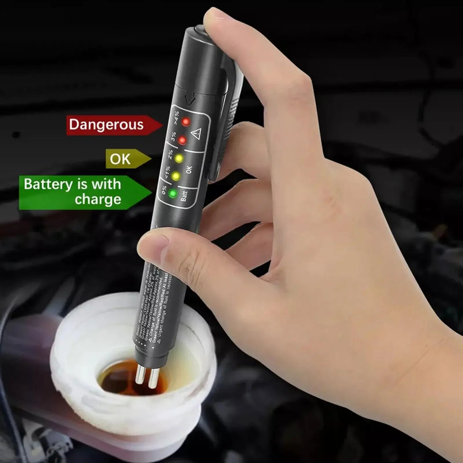 Universal Brake Fluid Tester Accurate Oil Quality Diagnostic Tools LED Indicator Liquid Testing Pen Automotive Brake Oil tester Oasis Select Default Title