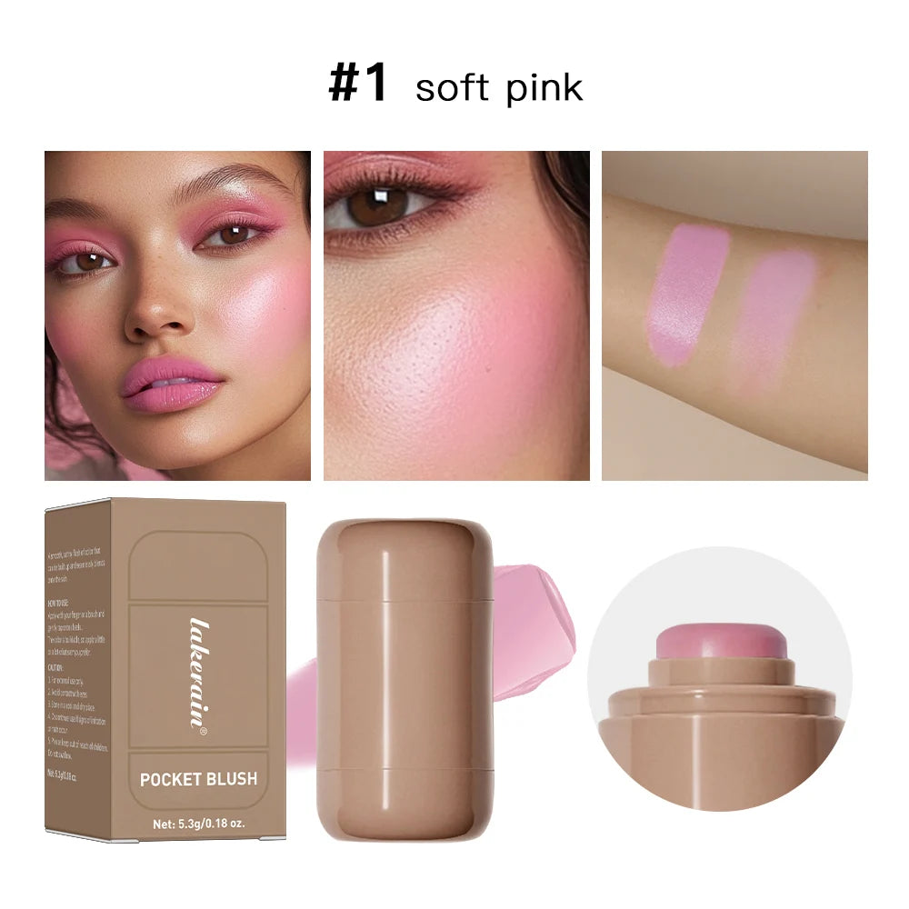 3-in-1 Blush Stick – Cheek, Lip & Glow | 6 Shades