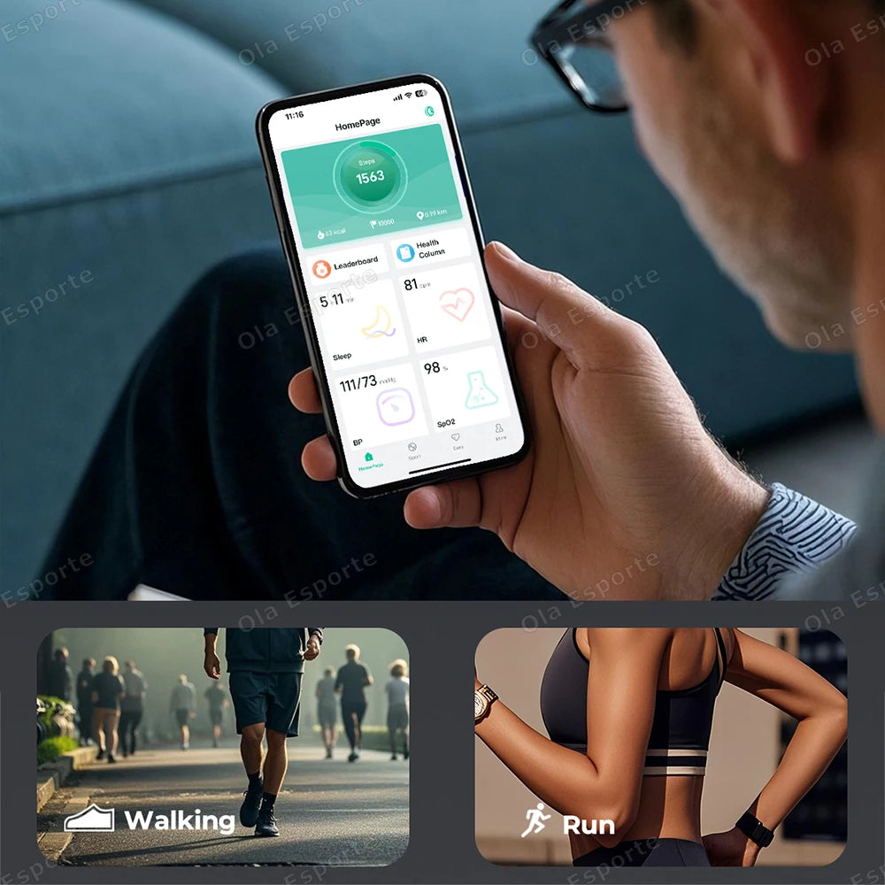 Smart Ring 2025 – Heart Rate, SpO2 & Sleep Tracker | 5ATM