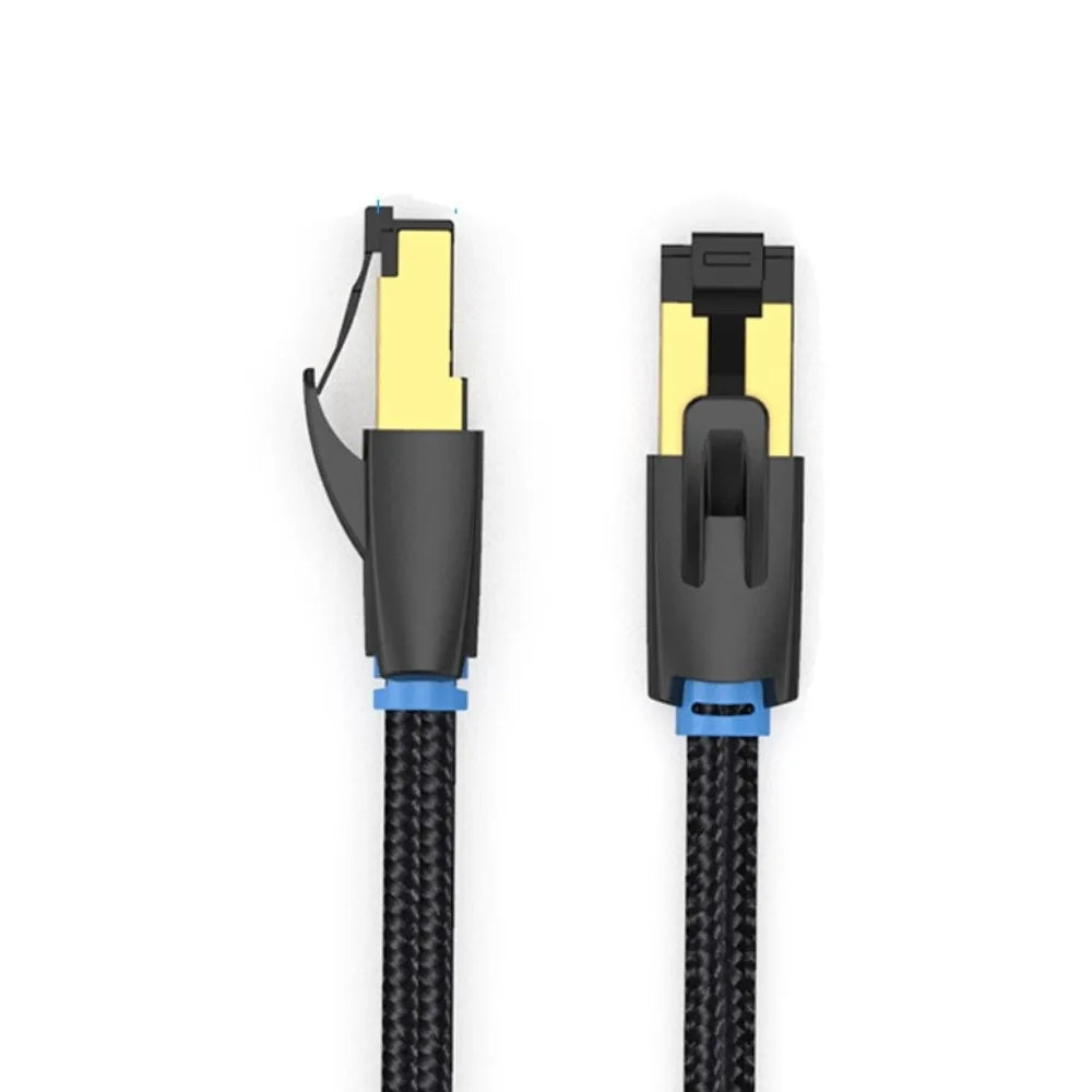 Copper Wire Ethernet Extension Cord Double Shield Durable CAT8 Ethernet Cable Round Head High Speed Cat 8 Patch Cable Laptop Oasis Select
