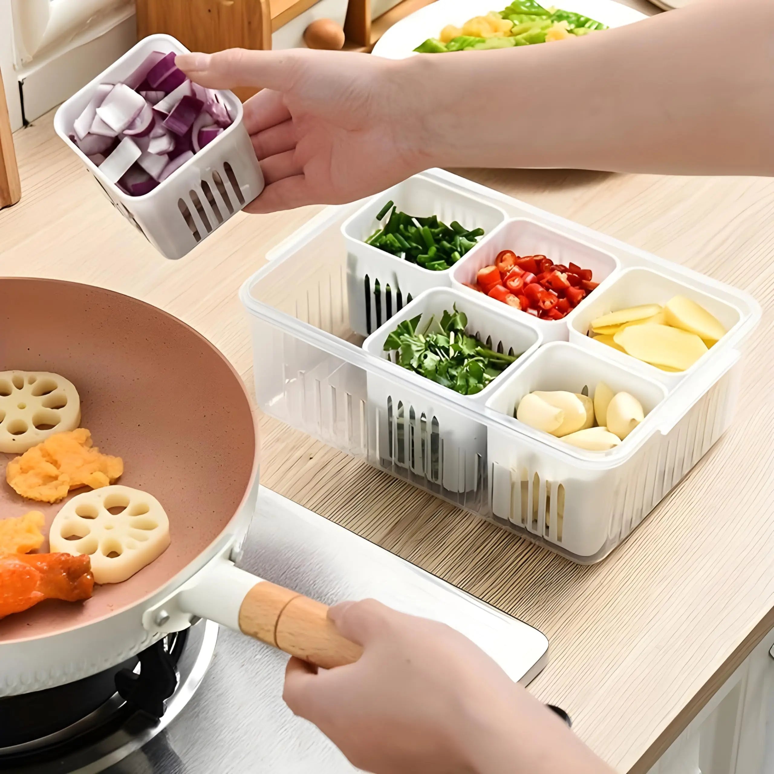 Freezer Storage Containers, Container for Kitchen Storage Set, Storage in Kitchen, Vegetable Storage Oasis Select