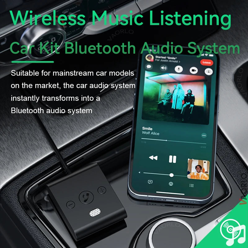 Bluetooth 5.4 Car Kit AUX Audio Receiver 3.5MM USB U-Disk Stereo Wireless Audio Adapter With Mic Handsfree Call Navigation Music Oasis Select