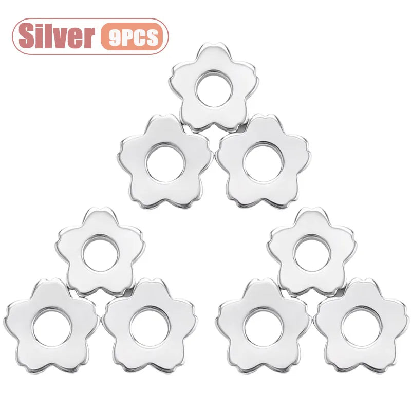 3-30PCS Food Grade Stainless Steel Matcha Sifter with Cherry Smooth No Clumps Fast Sieve for Tea Powder Making Tool Oasis Select Silver-9PCS