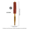 Wooden Round Hair Brush – Anti-Static Boar Bristle Styling Tool Round Hair Brush Oasis Select 388-10S