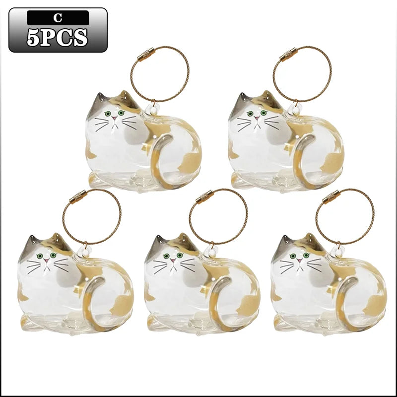Cat Hair Keepsake Keychain | Pet Fur Storage Pendant Gift