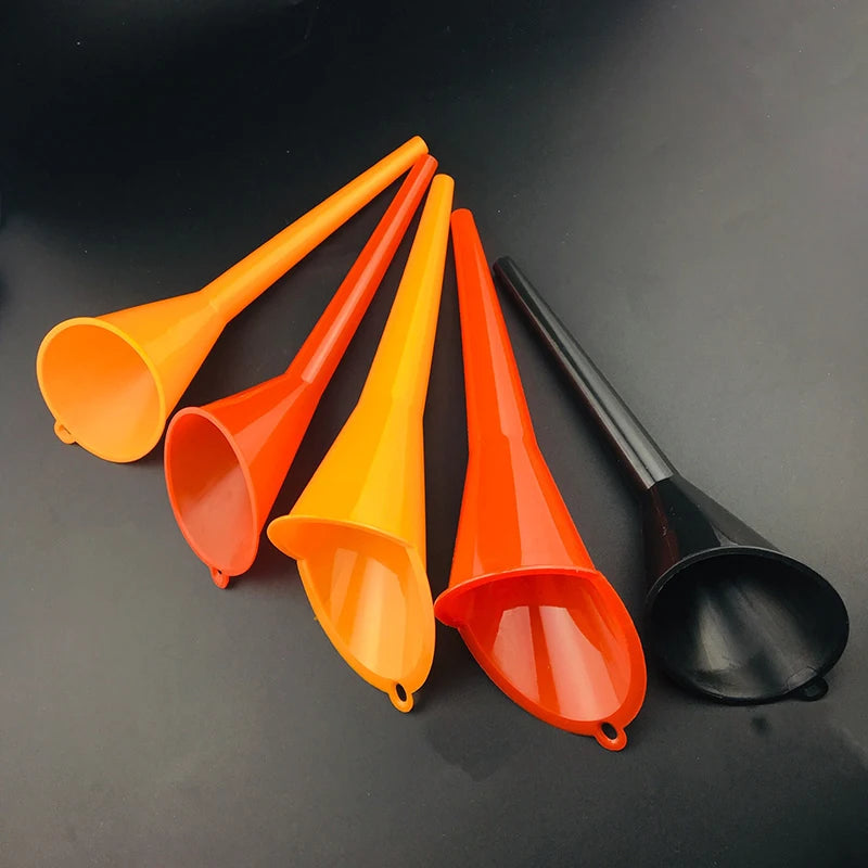 Car Long Stem Funnel Gasoline Oil Fuel Filling Tools Anti-splash Plastic Funnel Motorcycle Refueling Tools Auto Accessories Oasis Select
