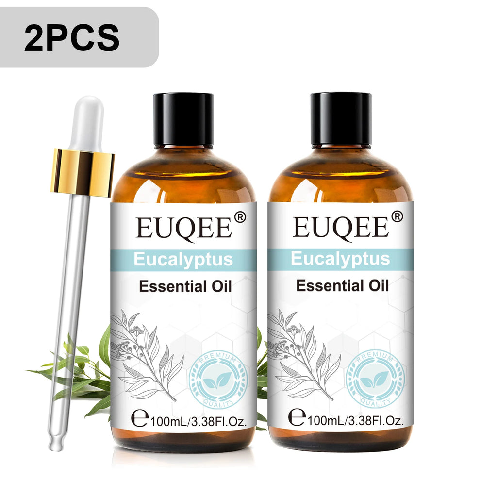 EUQEE 100ml Essential Oil for Diffuser – Lavender, Rose & More