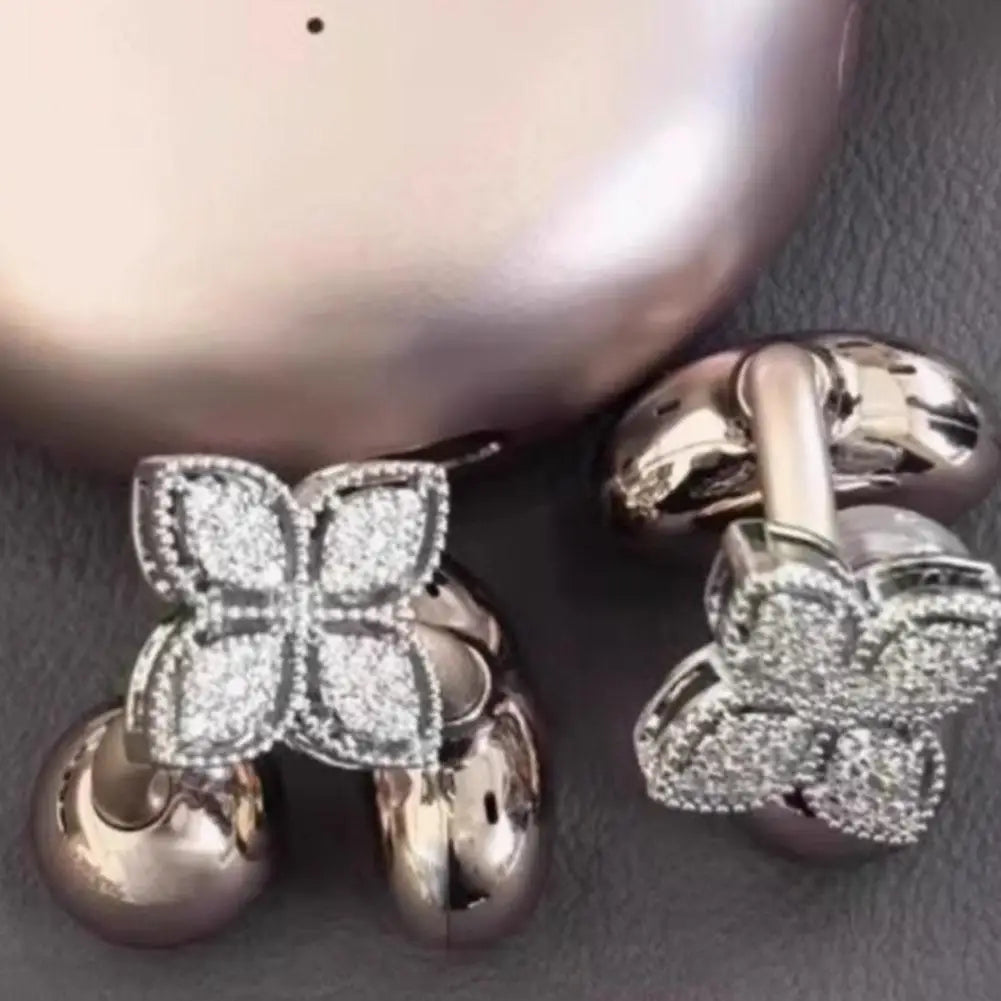 Rhinestone Clip-On Earphone Decoration | DIY Zirconia Earbud Charm