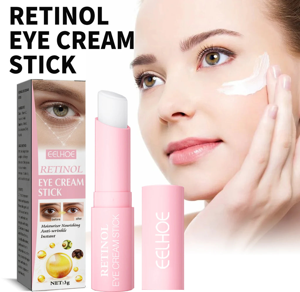 Retinol Eye Cream Stick Lifting Fade Fine Line Remove Dark Circles Eye Bags Anti Puffiness Moisturizing Smoothing Eye Skin Care Oasis Select Default Title